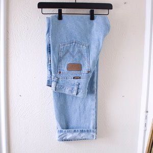 ⋆ high rise wrangler jeans, light wash